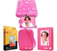 SUBZONAL-Kodak x Barbie Step Slim Imprimante Photo Mobile Instantanée sans Fil (Style Signature) + Étui Deluxe Barbie + Album Photo Barbie + Papier Zink (20 Feuilles)