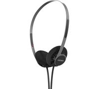 SUBZONAL-KPH40 Casque Supra-auriculaire Utilitaire, système de Cordon Interchangeable Amovible, Style rétro, Design Ultra léger (Noir furtif)