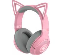 SUBZONAL-Kraken Kitty V2 BT - Casque sans-Fil Bluetooth avec éclairage RGB et Oreilles de Chat (Bluetooth 5.2, 40mm Triforce, Micros à Annulation de Bruit, jusqu'à 40 Heures d'autonomie) Rose