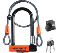 Subzonal-Kryptonite Lucchetto A U Evolution Mini-7 W, Flex Con Cavo A Doppio Cappio, Lucchetto Antifurto Per Bici, Livello Di Sicurezza 7/10, Fornisce Un Alto Livello Di Protezione, Dimensioni 8,3 Cm
