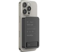 Subzonal-Ku Xiu Batterie Externe Magnétique Power Bank, 15w 3 En 1 Chargeur Induction Sans Fil, 5.000mah Charge Rapide Powerbank Pliable Métal Voyage Pour Iphone 16 15 14 13 12, Pour Iwatch, Pour Air