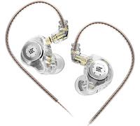 SUBZONAL-KZ EDX Pro KZ in Ear Monitor Écouteurs Intra-Auriculaires KZ IEM Dual DD HiFi Son Stéréo Écouteurs de Scène Écouteurs Filaires Écouteurs de Jeu pour Chanteurs Audiophiles (Blanc, sans Micro)