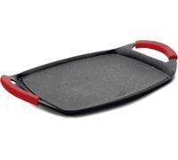 SUBZONAL-Lacor 25547 Plancha Façon Pierre, 33,5x25 cm, Noir
