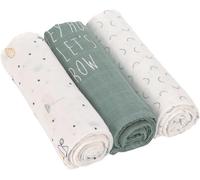 Subzonal-Lässig Baby Couverture De Puériculture Couverture De Puériculture Drap De Puériculture Lot De 3 Coton 80 X 80 Cm/Swaddle & Burp Blanket L Garden Explorer Boys
