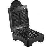 SUBZONAL-LAGRANGE Gaufrier Tart'Gaufres, 1070W, 3 jeux de plaques inclus, gaufres avec grosses alvéoles d¿un côté et surface lisse pour tartiner de l¿autre, Plaques amovibles, Multifonction, 029424