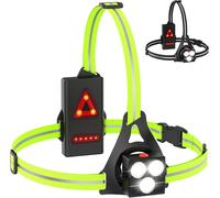 Subzonal-Lampe De Course À Pied, Led Rechargeable Par Usb Pour Poitrine,Éclairage Pour Course Avec Bandes Réfléchissantes,Lampe Running Pour Jogging, Sports Extérieur