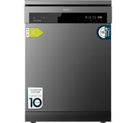 Subzonal-Lave-Vaisselle 60 Cm Indépendant Bolero Aguazero 6500 Dark C. 15 Couverts, 3e Plateau, 6 Programmes Avec Dual Zone Wash, Dry, Ouverture Auto, Demi-Charge, Départ Différé, Moteur Inverter Pl