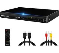 SUBZONAL-Lecteur Blu-Ray pour TV, Lecteur DVD avec Sortie Coaxiale/HDMI/AV, entrée USB, Tous Les DVD etRégion B/2 Disques Blu-Ray, Compact Full HD, Lecteur Blu-Ray 1080p