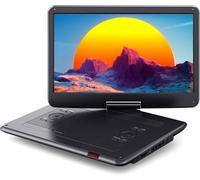 SUBZONAL-Lecteur DVD Portable 17,5"" avec Écran HD 15,6"", Batterie 5000mAh, sans Restriction Géographique, Deux Haut-Parleurs Stéréo, Prise en Charge USB/Carte SD/Synchronisation TV/Écran de Projecti