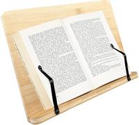 Subzonal-Lectorias Support Livre, Porte Livre Pliable, Repose Livre En Bambou, Réglable Porte-Livre, Lutrin De Lecture, Pupitre De Lecture, Chevalet Livre, Lutrin Pour Recette, Partitions, Livres Et