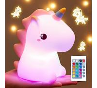 Subzonal-Led Veilleuse Enfant Bébé, 16 Couleurs 5 Luminosité, Rechargeable, Lampe De Chevet Silicone, Cadeau Fille Licorne