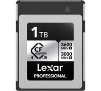 SUBZONAL-Lexar Professional CFexpress 4.0 Type B Silver Series 1TB, Carte Tybe B jusqu'à 3600MB/s en Lecture, 2600MB/s en écriture, Carte mémoire CF pour vidéo Brute 8K, DSLR, rétrograde avec caméra