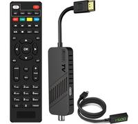 SUBZONAL-Leyf Décodeur DVB-T2 TNT Full HD 1080P, TV Decodeur Caché derrière la TV, Chaînes gratuites, Affichage numérique, HEVC H265 Main 10 Bits, 2in1 télécommande, HDMI/AV, USB