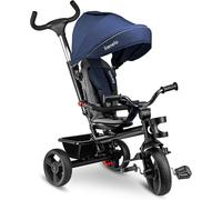Subzonal-Lionelo Haari Tricycle Bébé Évolutif Jusqu'à 25 Kg, Vélo De Marche Vélo Pour Les Enfants Plus Âgés, Siège Réversible, Grand Panier Sac, Porte-Gobelet, Roue Libre