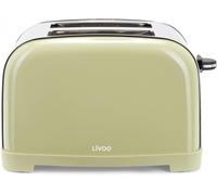 SUBZONAL-Livoo - Grille-pain 2 fentes DOD196 - fente large de 3 cm, 750-850 W, 3 fonctions, thermostat réglable (7 niveaux)
