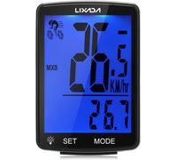 Subzonal-Lixada Compteur De Vélo Sans Fil Avec 2.8 Pouce Multifonctionnel Français Rétroéclairage Lcd Hd D'affichage De L'écran Ipx6 Étanche Ordinateur De Vélo Chronomètre De Température Mesurable 80