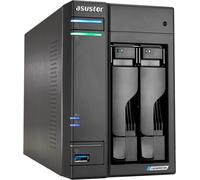 SUBZONAL-Lockerstor 2 Gen 2 AS6702T 2 Baies NAS, processeur Quad Core 2,0 GHz, 4 emplacements SSD M.2 PCIe 3.0, 2 Ports 2,5 GbE, 4 Go de RAM DDR4, Stockage réseau (sans Disque)