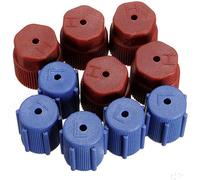 Subzonal-Lot De 10 Bouchons De Valve Universels Pour Climatisation De Voiture - Connecteur De Charge - Pour Réfrigérant R134a - Adaptateur De Climatisation - Service Ac - Valve De Climatisation