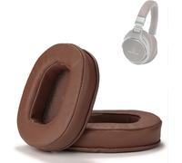 SUBZONAL-Lot de 2 coussinets de rechange en mousse à mémoire de forme pour casque sans fil Bluetooth Audio-Technica ATH-MSR7 M50X M20 M40 M40X Marron