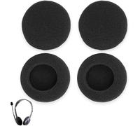 SUBZONAL-Lot de 2 paires de coussinets de rechange en mousse pour casque H330/H340/H111, housse de protection 50 mm, noirs