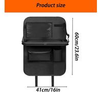 Subzonal-Lot De 2 Sacs De Rangement Universels Pour Siège De Voiture, Y Compris 1 Avec Support De Table Pliable Et 1 Avec 5 Grandes Poches, Sac De Rangement Ordinaire, Support De Tablette Pour Enfant