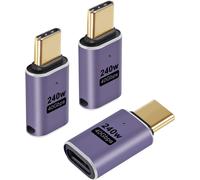 SUBZONAL-Lot de 3 adaptateurs d'extension USB-C de type C OTG mâle vers femelle 40 Gbit/s PD 240 W pour ordinateur portable, tablette, téléphone portable