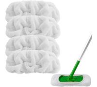 SUBZONAL-Lot de 4 tampons de Rechange réutilisables en Microfibre compatibles avec Swiffer Sweeper-Lavables pour Une Utilisation Humide et sèche, têtes de Balai de Nettoyage du Sol pour Nettoyage de