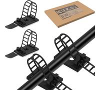 SUBZONAL-Lot de 50 serre-câbles adhésifs pour bureau - Noir