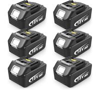 SUBZONAL-Lot de 6 batteries de rechange, 5,5 Ah, pour Makita, LXT, 18 V, DC18RC, compatibles avec toutes les batteries lithium-ion Makita, 14,4 V-18 V, BL1815, BL1830, BL1850, BL1430