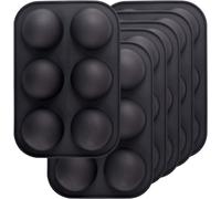 Subzonal-Lot De 6 Moules En Silicone Semi-Sphériques À 6 Cavités Pour Faire Des Bombes De Chocolat, Des Gâteaux, De La Gelée, Du Pudding, De La Mousse En Forme De Dôme ¿ Noir