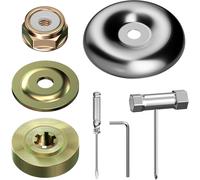 SUBZONAL-Lot de 7 accessoires de débroussailleuse en métal - Écrou à engrenage universel - Pour débroussailleuse - Accessoires de rechange pour débroussailleuse - Adaptateur de lame pour tondeuse à g