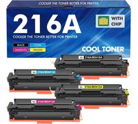 SUBZONAL-Lot de Toners 216A avec Puce compatibles avec HP 216A Color Laserjet Pro MFP M183fw M182nw M182n M155a M155nw M183 M182 M155 W2410A W2411A W2412A W2413A (Noir, Cyan, Jaune, Magenta, Lot de 4