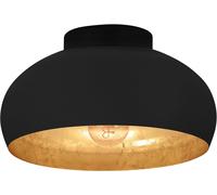 SUBZONAL-Luminaire plafonnier Mogano 2, lampe de plafond minimaliste pour salon et couloir, éclairage en métal noir et doré, douille E27