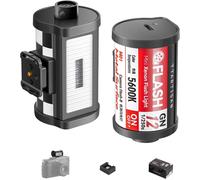 SUBZONAL-M01 Flash Appareil Photo avec Design Rétro Mini Xenon Flash GN12 5600K 4 Niveaux de Puissance Type-C Compatible avec Fuji Nikon Sony Canon Leica Camera avec Hot Shoe