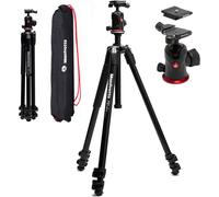 SUBZONAL-Manfrotto 290XTRA Trépied Appareil Photo Aluminium avec Rotule 496, 3 Sections, 4 Angles, Verrouillage Rapide, Plaque Arca-Swiss, 10kg, Sac, pour Reflex, Hybride, Caméra Compacte