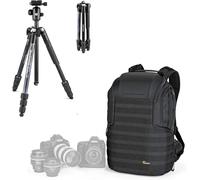 Subzonal-Manfrotto Element Mii Trépied De Voyage Pour Appareil Photo Compacts, Csc, Dslr, En Aluminium, Et Sac Protactic 450aw Ii Pour Appareils Professionnels, Drones, Créateurs De Contenu-Manfrotto