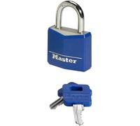 SUBZONAL-Master Lock 9131 Cadenas pour vestiaire, malle, armoire, 30mm, serrure à clé, corps en aluminium (couleurs assorties), 9131EURDCOL