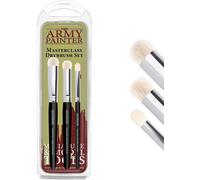 SUBZONAL-Masterclass: Drybrush Set - Ensemble de Pinceaux pour Loisirs en Trois Tailles pour Techniques Avancées pour la Peinture de Miniatures de Jeux de Table, Plateau et Wargames