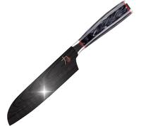 Subzonal-Masterpro Tetsu Couteau De Cuisine Japonais Mini Santoku 12,5 Cm Parfait Pour Couper Avec Précision Cuisine Professionnelle Renforcé, Équilibré Et Avec Revêtement En Titane