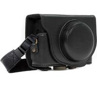SUBZONAL-MegaGear Ever Ready Leder Kameratasche mit Trageriemen Kompatibel mit Sony Cyber-Shot DSC-HX95, DSC-HX99, DSC-HX80, DSC-HX90V