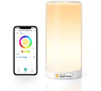Subzonal-Meross Veilleuse Led Connectée Wifi, Lampe De Chevet Intelligente Compatible Avec Apple Home, Alexa, Google Home Et Smartthings, Lampe De Nuit Multicolore Dimmable Avec Rgb, Blanc Chaud Et B