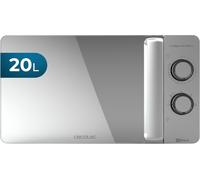 SUBZONAL-Micro-ondes ProClean 3060 Gray Mirror. Capacité de 20 L, Revêtement Ready2Clean, 700 W de Puissance, 6 Niveaux de Fonctionnement, Minuterie 30 minutes, Finition Argenté.