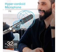 SUBZONAL-Microphone à Condensateur Shotgun, Microphone Directionnel XLR Mic D1 pour Appareil Photo DSLR Caméscopes, Microphone Canon Professionnel Hypercardioïde