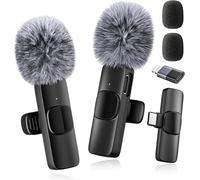 SUBZONAL-Microphone sans Fil Professionnel pour iPhone, iPad, Android, Micro-Cravate pour Enregistrement vidéo, Enregistrement Ultra Clair avec USB-C pour Vlog, Youtube, Tiktok, Podcast, Interview