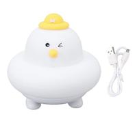 Subzonal-Mignon Poussin Forme Chaud Et Blanc 2 Couleurs D'éclairage Doux Chaud Veilleuse Pour Enfants Usb Veilleuse Pépinière Veilleuse Pour Chambre D'enfants Animal Veilleuse Pour Chambre
