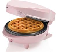 Subzonal-Mini Gaufrier Pour Gaufres Classiques, Machine À Petit Gaufres Avec Revêtement Anti-Adhésif, Pour Les Anniversaires D'enfants, Les Fêtes De Famille, Pâques Ou Noël, Design Rétro, Rose