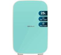 SUBZONAL-Mini Réfrigérateur Bolero MiniCooling 25L Bahamas Mint. Design compact, polyvalent 12V-220V, refroidit jusqu'à 7ºC et chauffe jusqu'à 65ºC, idéal pour voyages.