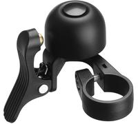 Subzonal-Mini Sonnette Guidon Vélo 22.2mm Clair Avertisseur Sonore Gauche Droite Fort Pas Besoin Électricité Alliage De Cuivre Nylon Vtt Vélo De Route Bmx Trotinette Vélo Électrique Scooter Noir