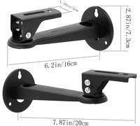 SUBZONAL-Mini Support Vidéoprojecteur Mural, 20cm Acier Carbone - 360° Réglable Support de Plafond Videoprojecteur avec des Vis M4 pour Caméra/Projecteur/Webcam, Noir