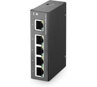 SUBZONAL-MokerLink Commutateur Ethernet Industriel 5 Ports Gigabit sur Rail DIN, Taille Mini, Alimentation Type-C, concentrateur répartiteur LAN sans Ventilateur, IP40 Non géré (-40 à 185°F), capacit